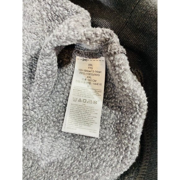 Gap Kids Hoodie Sz XXL Long Sleeve Gray Hooded Sweatshirt Orange Logo Spell Out - Picture 9 of 9